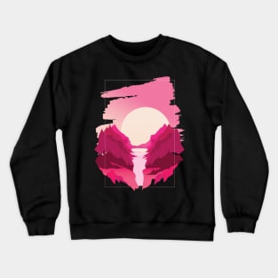 Horizon Pink Crewneck Sweatshirt